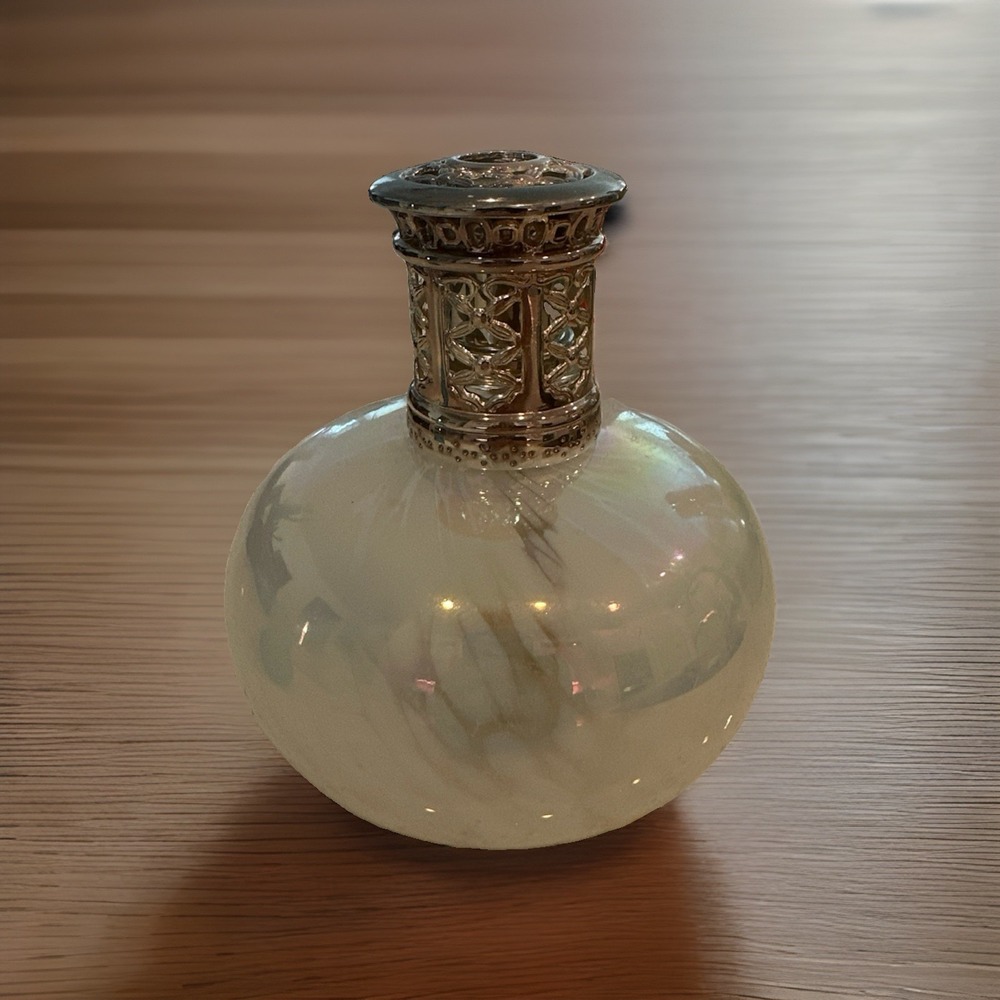 Lampe Avenue (LP) Murano-Style Fragrance Lamp Diffuser Art Glass w/Metal Crown